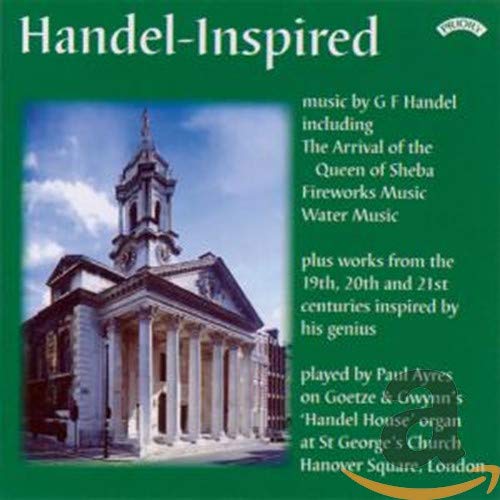 CD cover: green background with St. George’s Church and Handel’s name.