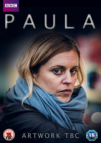 DVD cover for “Paula” featuring a woman with a blue scarf, looking intently.