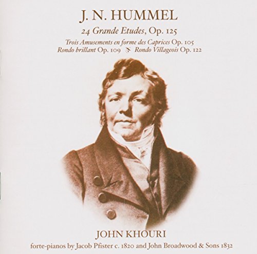 CD cover featuring a portrait of composer J.N. Hummel and text details.