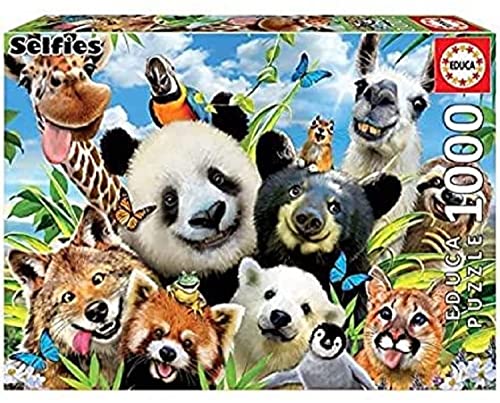 Educa Borrás 18117 Serie Educa Borras Llama Drama Selfie 1000 Piece Jigsaw Puzzle, Assorted, Piezas
