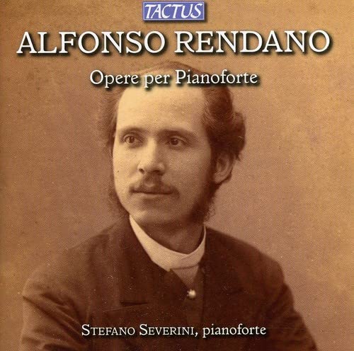 CD cover featuring a portrait of composer Alfonso Rendano and text.