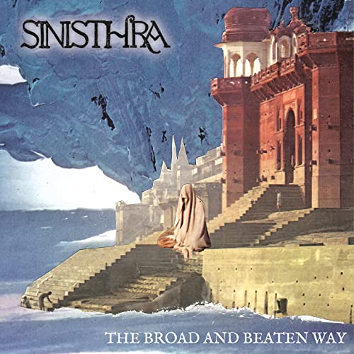 CD cover: figure on steps before a red palace, cloudy sky.