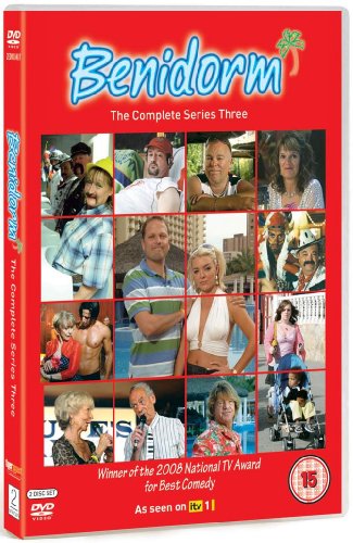 Benidorm" Series 3 DVD cover with a collage of characters.