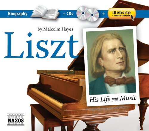 CD package featuring portrait of Franz Liszt at a piano.