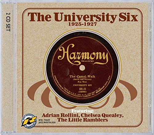 CD case for "The University Six 1925-1927" featuring a vintage record label.