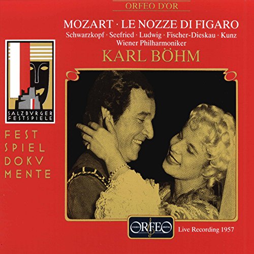 CD cover for Mozart’s *Le Nozze di Figaro* featuring a couple’s portrait.