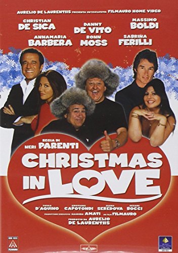 DVD cover for "Christmas In Love" featuring a group of actors.