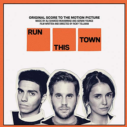 “Run This Town” vinyl soundtrack cover with three portrait cutouts.