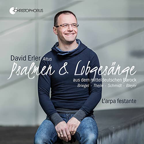 CD cover featuring portrait of smiling man, David Erler, with text.