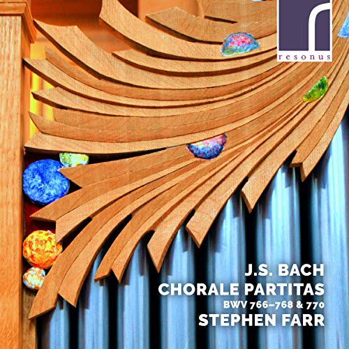 CD cover featuring a close-up of organ pipes with colorful glass details.