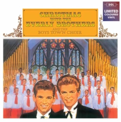 Everly Brothers and Boys Town Choir album cover, featuring two singers.