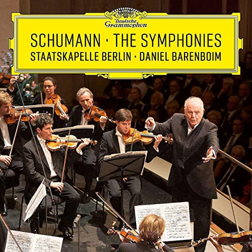 Orchestra performing with conductor Daniel Barenboim, album cover art.