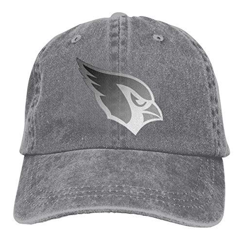 Grey baseball cap with a Cardinals bird logo on the front.