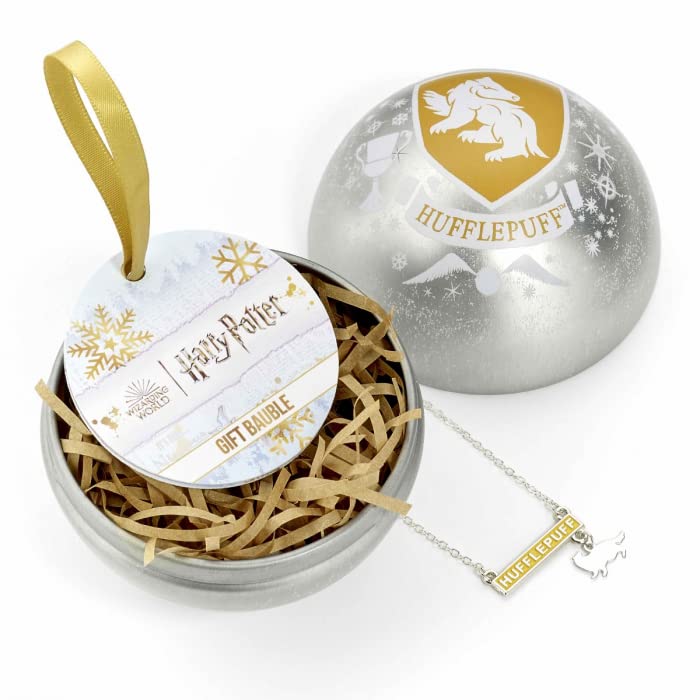 Harry Potter Hufflepuff Bauble With House Necklace