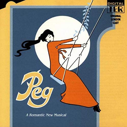 CD cover for “Peg” musical, featuring a woman on a swing.