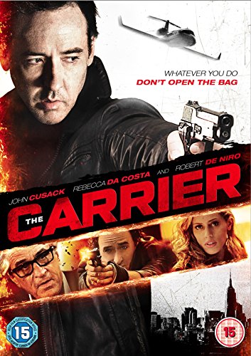 DVD cover for "The Carrier" featuring John Cusack, a helicopter, and a gun.