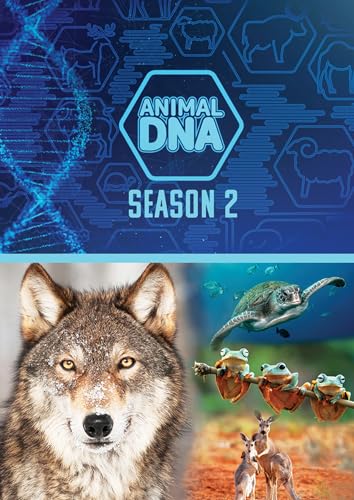 “Animal DNA: Season Two” DVD cover featuring wolves, turtles, and frogs.