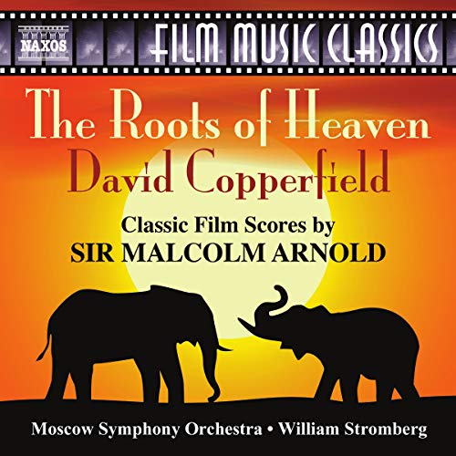 CD cover for "The Roots of Heaven" soundtrack with silhouetted elephants.