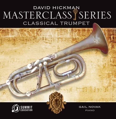CD cover featuring a silver classical trumpet against sheet music.
