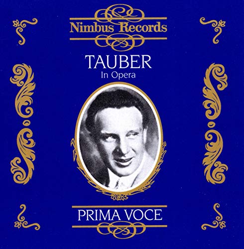 CD cover for Richard Tauber opera album, portrait in gold frame.