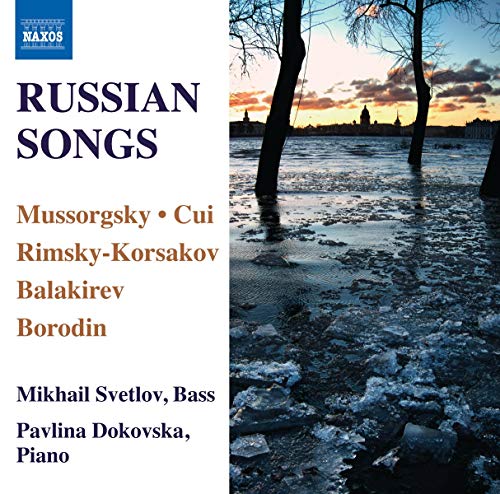 CD cover for Russian Songs featuring a winter river scene andH and artist names.