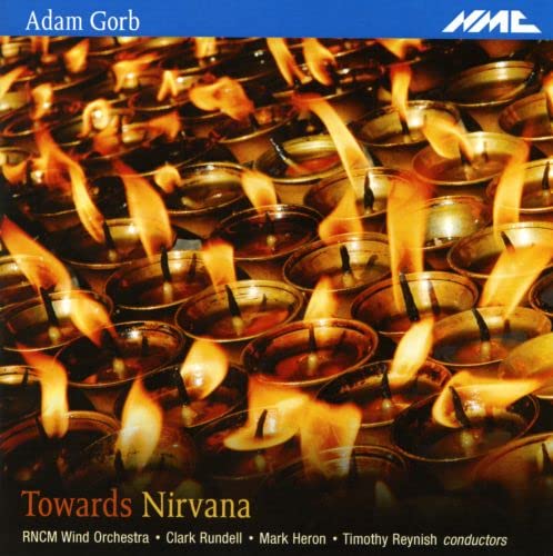 CD cover with many lit candles, text “Towards Nirvana” and orchestra details.