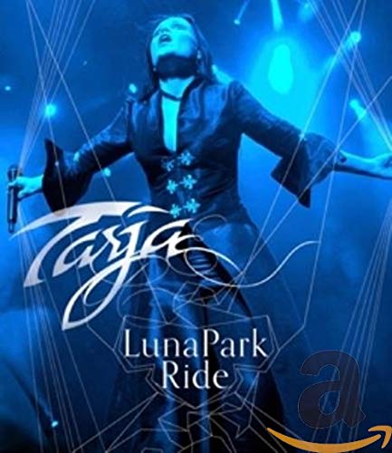 Blu-ray cover for Tarja Turunen’s “Luna Park Ride” concert, blue lighting.