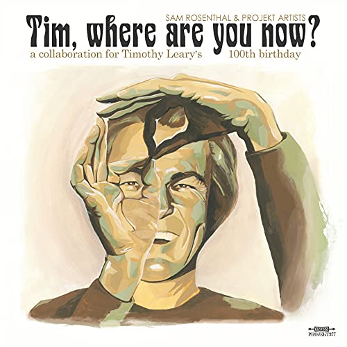 CD cover featuring a stylized portrait of a man with his head in hands.