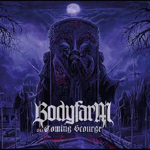 Dark album cover featuring a gothic tombstone with skeletal figures.