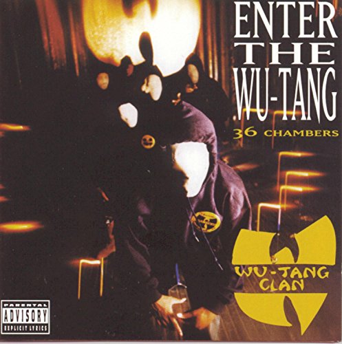 Wu-Tang Clan album cover: figures in shadow, yellow Wu-Tang logo.
