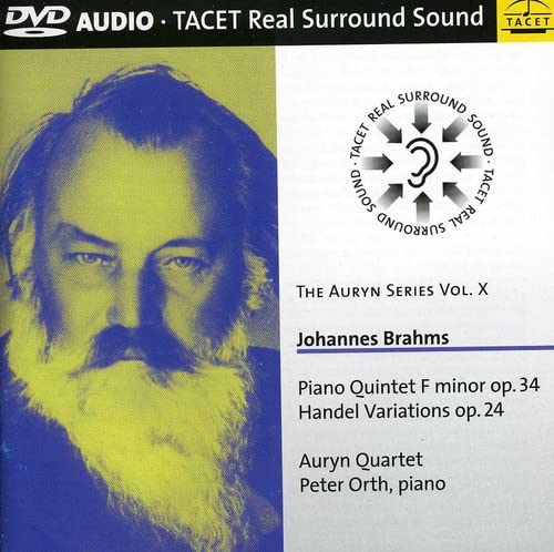 DVD cover featuring Johannes Brahms portrait and musical compositions listed.