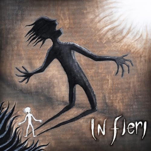 Dark, painted cover of a CD with a silhouetted figure reaching towards light.