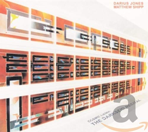 CD cover for Darius Jones & Matthew Shipp’s “The Darkseid Recital,” abstract art.
