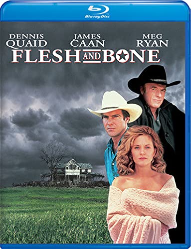 Flesh & Bone" Blu-ray cover featuring Dennis Quaid, James Caan, and Meg Ryan.