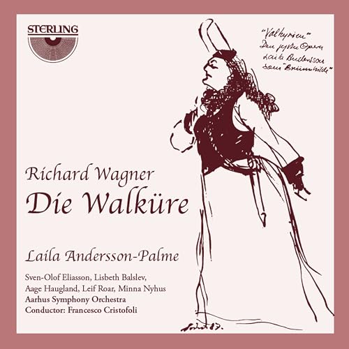 CD cover for Wagner’s “Die Walküre” featuring a sketched Valkyrie.