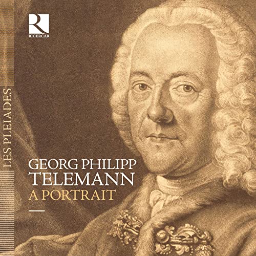 CD cover featuring a portrait of composer Georg Philipp Telemann.