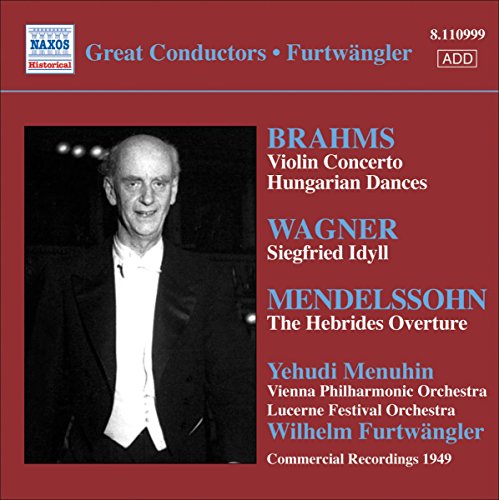 CD cover featuring portrait of Wilhelm Furtwängler and composers’ names.