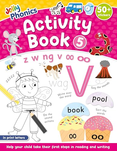Jolly Phonics Activity Book 5 : in Print Letters (American English edition)
