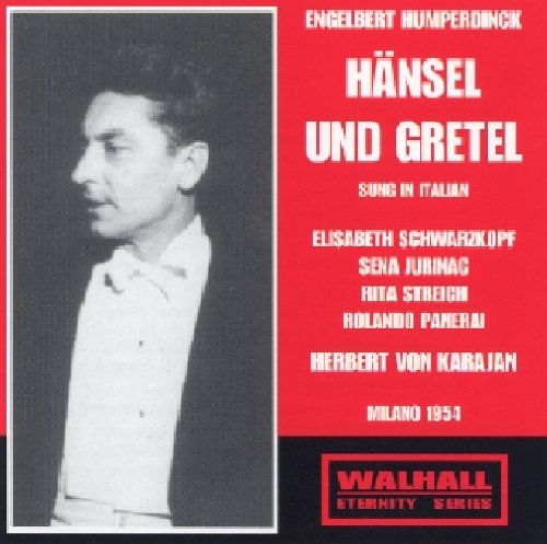 CD cover for Humperdinck’s “Hänsel & Gretel” featuring Elisabeth Schwarzkopf’s portrait.