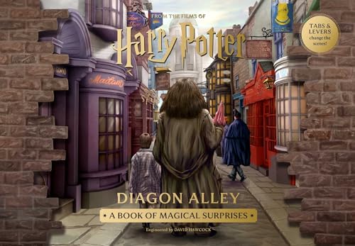 Cover of “Harry Potter: Diagon Alley” pop-up book, showing a street scene.