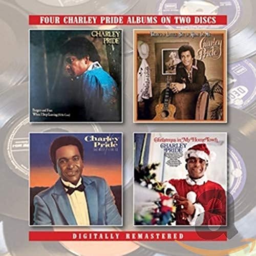 CD compilation featuring Charley Pride, with four album covers displayed.