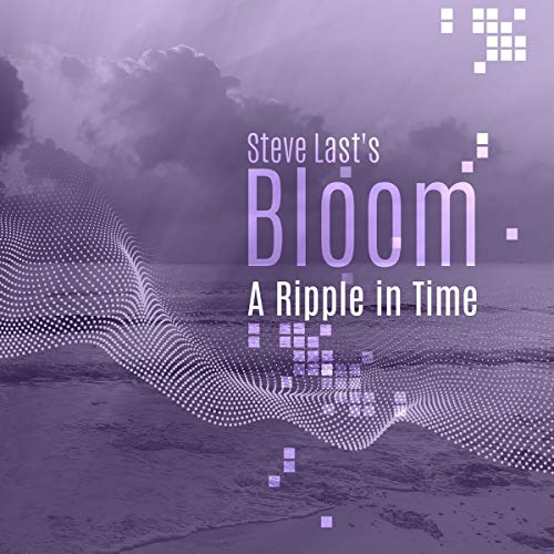 CD cover for “A Ripple In Time” with purple waves and text.
