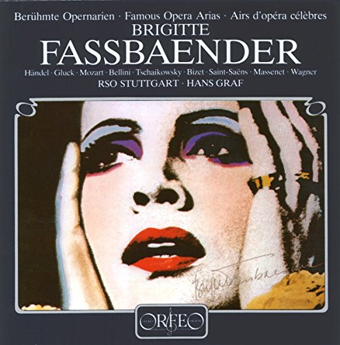 CD cover: Brigitte Fassbaender opera arias, with stylized portrait.