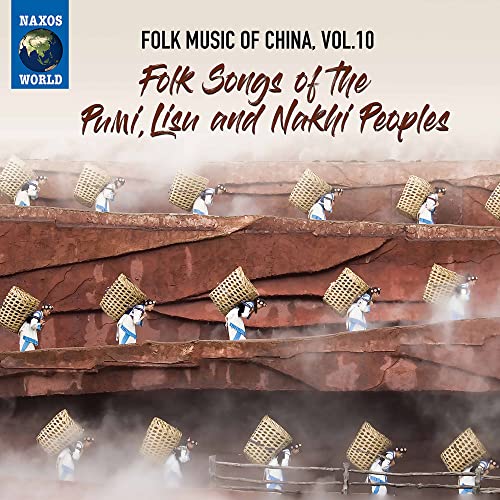 CD cover for “Folk Music of China, Vol. 10” featuring people with baskets.
