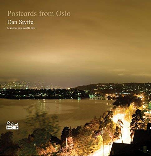 CD cover for "Postcards From Oslo" featuring a nighttime city view.
