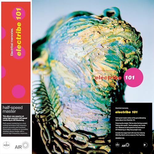 Vinyl record cover: abstract, colorful sculpture with text "electribe 101".