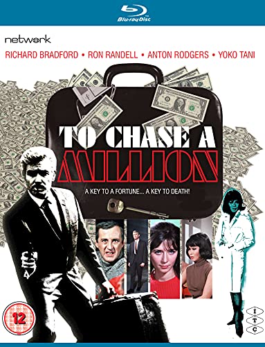 Blu-ray cover for "To Chase A Million" featuring a man with a suitcase.