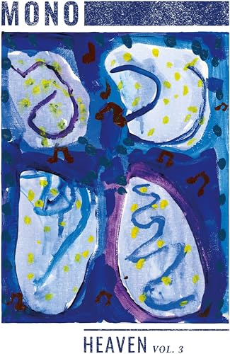 Vinyl record cover with abstract blue and white watercolor painting.