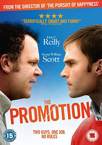DVD cover for "The Promotion" featuring John C. Reilly and Seann William Scott.