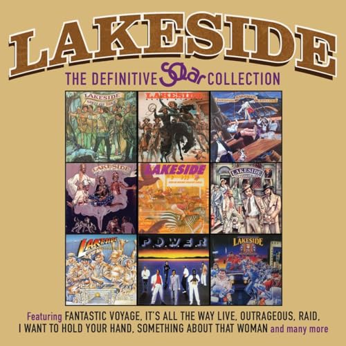Lakeside’s “Definitive Solar Collection” CD cover with album art collage.